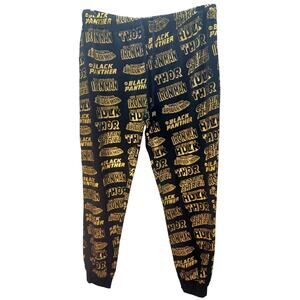 Marvel Men's Black Gold Superheroes Jogger Pants XL Pajama Lounge Sleepwear Cozy